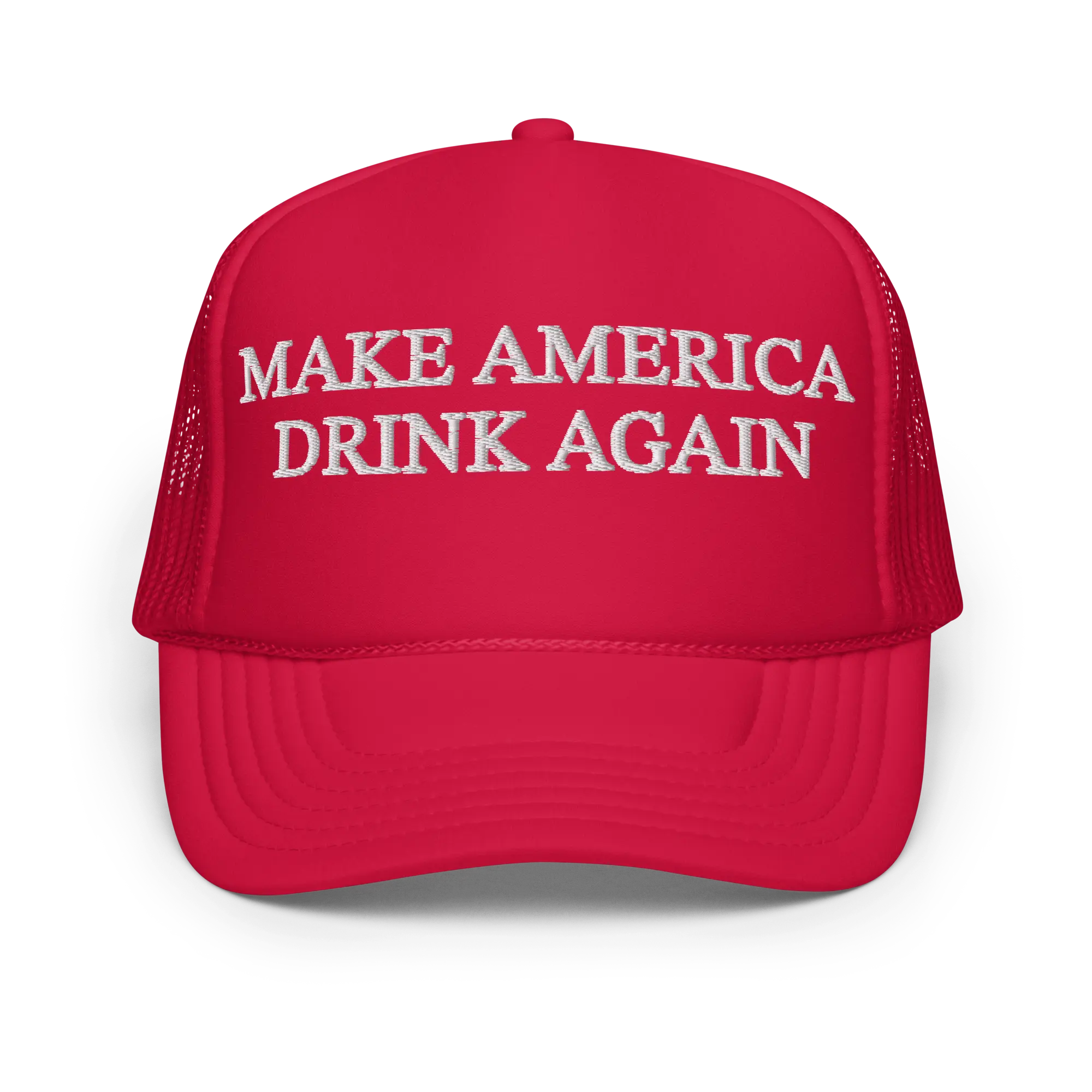 MADA Trucker Hat - Make America Drink Again Funny Hat, Otto Cap Foam Trucker Hat, Political Statement Hat by Laugh Factory Tees