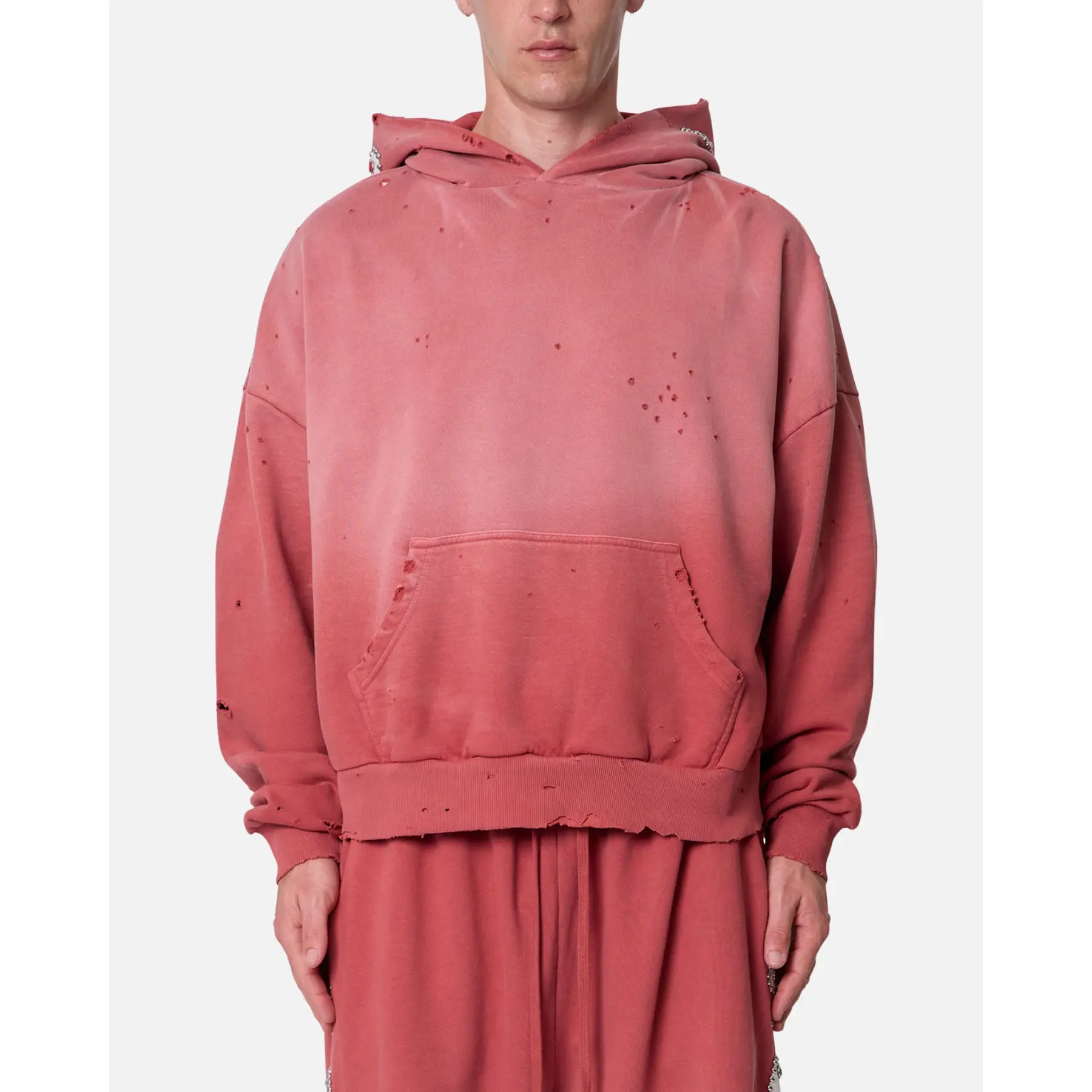 MNML Mojave Hoodie Washed Red