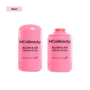 MCoBeauty Blush & Go Cream Stick, Blush Stick, Blendable, Dewy Blush, Buildable Pigment