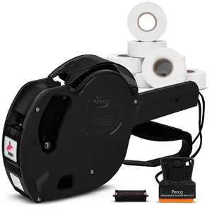 Perco X 1 Line Price Gun Kit - 1 Line Label Gun with 9000 White Blank Labels, and an Extra Inker
