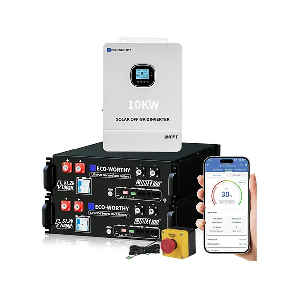 【Multiple Packages Delivery】ECO-WORTHY Home Backup Battery Power Supply, 10000W AC Output, 10240Wh LiFePO4 Batteries, Bluetooth & WiFi Connectivity, Fast Charge, Manufacturer Warranty, for Home Emergency & Solar System Use