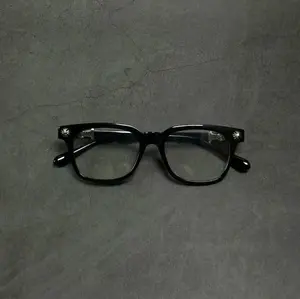 Fashion Metal Square Frame Flat Lens Outdoor Versatile Anti-Blue Light Glasses, Casual Style, Elegant Men's Accessories, Ultra-Light Durable Frame, Suitable for Work & Daily Use