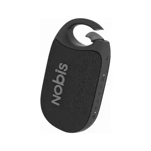 NOBIS Clip N1 Portable Bluetooth Speaker with App, Beat Mode, Up to 24H Playtime, IP68 Waterproof, BT 5.3, HD Sound, Stereo Pairing, Custom EQ, Perfect for Outdoor, Home and Adventure Waterproof Shower Speaker