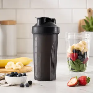 700ML Gym Sports Shaker Bottle, Drinkware with Mixing Spring