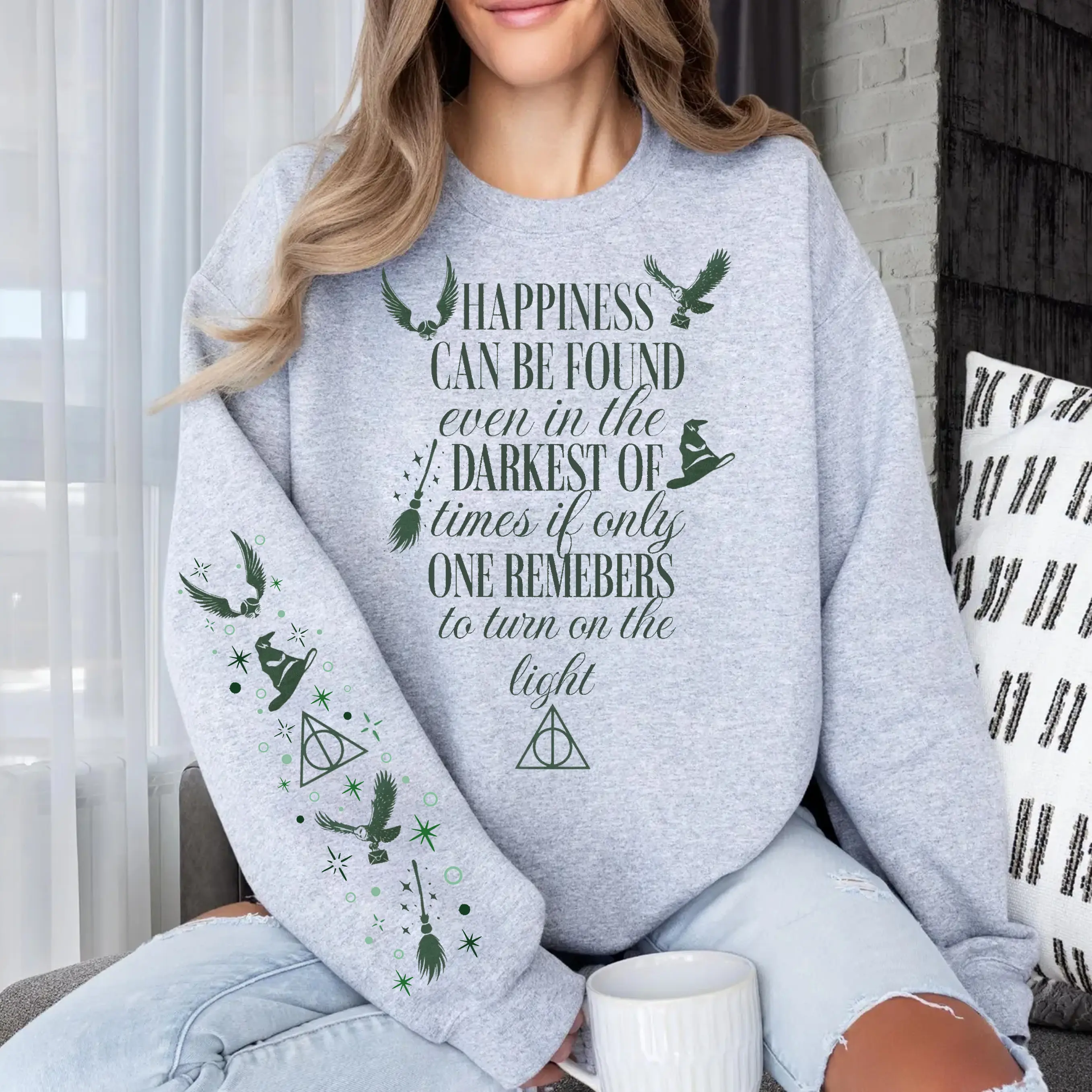 Maglione Corto Donna Harry Potter – 'I Do Solemnly Swear' – Bianco, Girocollo, Coullisse In Vita - 2