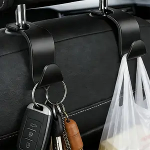 4 Pack Car Headrest Hooks, Multifunctional Vehicle Hooks for Hanging Shopping Bags, Handbags, Water Bottles, Coats, Briefcases