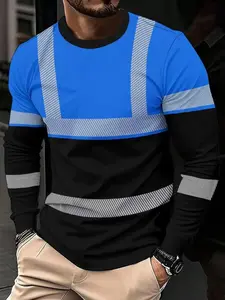 Men's Long Sleeve T-Shirt, Casual Street Style Print Design, Suitable for Gym, Daily Wear, Party, Urban Fashion, Streetwear