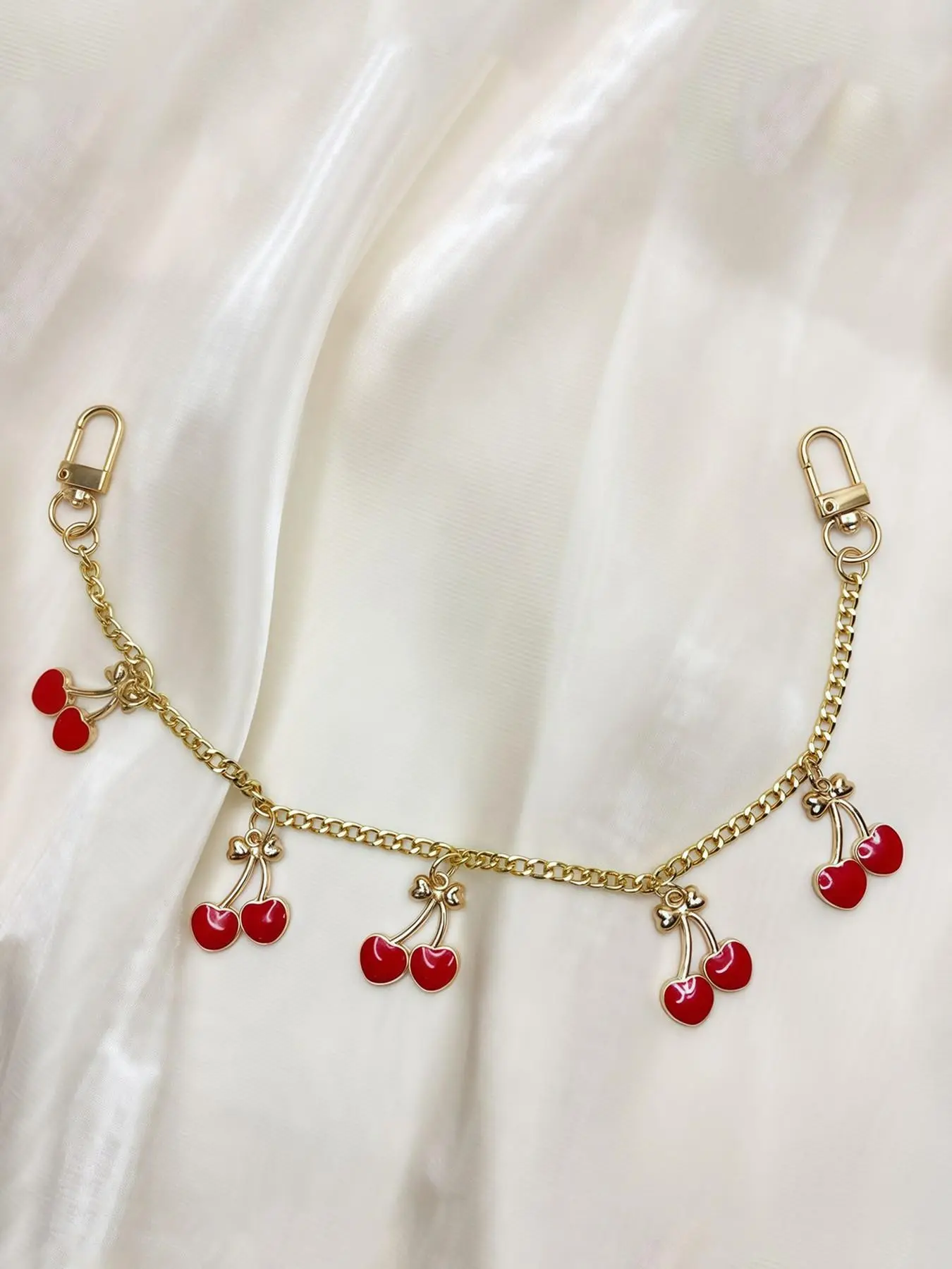 Simple Exquisite Versatile Bag Chain, Bag Chains For Handbags, Retro Daily Luxury, Niche Cherry Creative Modeling, Classic Practical For Daily Bag Matching Shoulder Strap Handle Bag Accessories