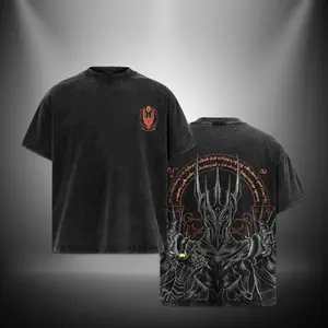 Lord Sauron Lord of the rings  Retro Vintage Menswear Gift movie fans Top Apparel Classic Oversized Seamless Simple Straight Man Clothes Cotton designer shirts, graphic tees, men gifts, ,Graphic Streetwear T-shirt tees  good