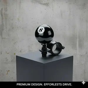 8-Ball Steering Wheel Spinner Knob | Heavy-Duty 360° Rotating Handle, Universal Fit