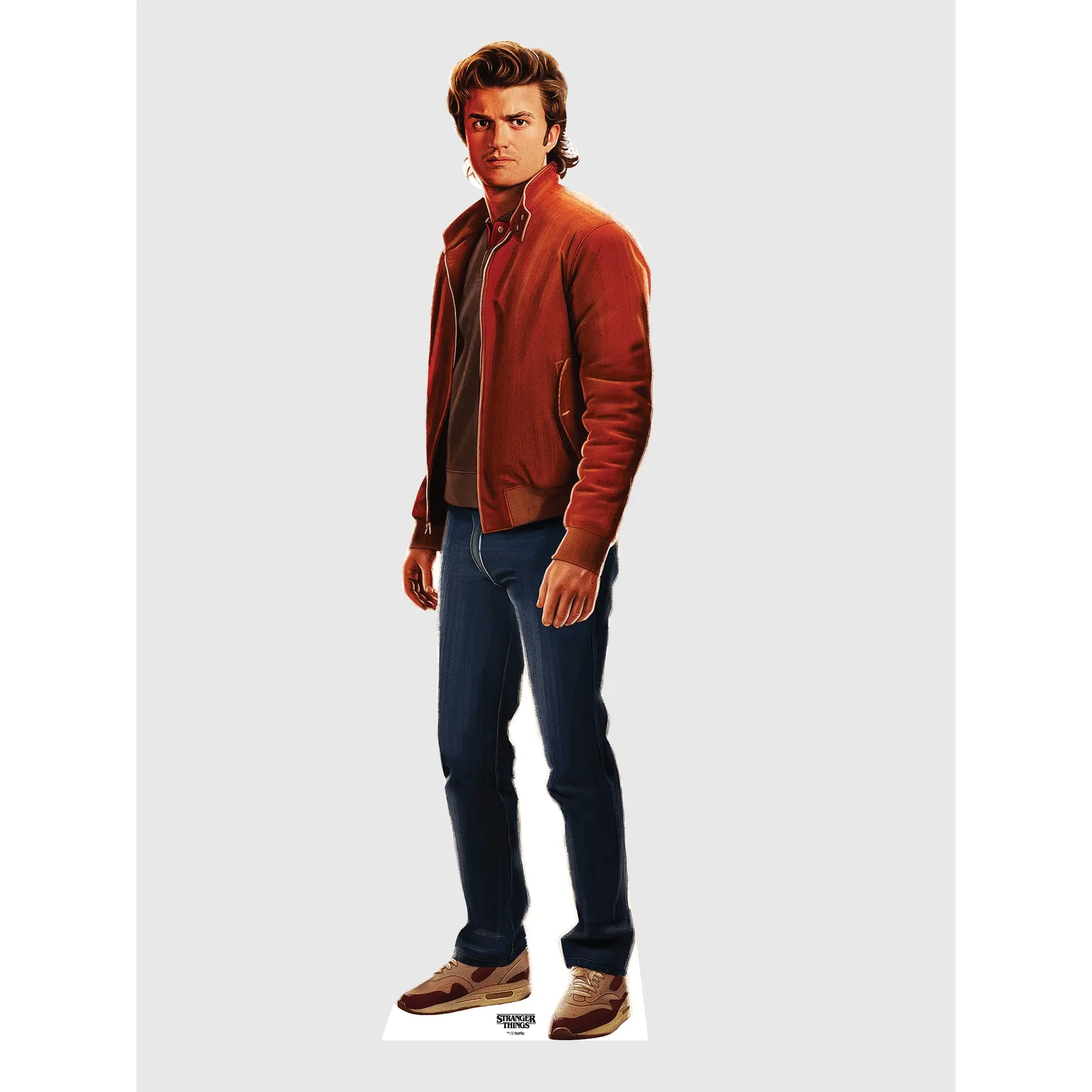 Netflix Stranger Things Standee | Character Display Stand Collection | Steve Harrington & Dustin Life-Size Cardboard Standees, Official Character Stand-Up Decor for Fans & Collectors