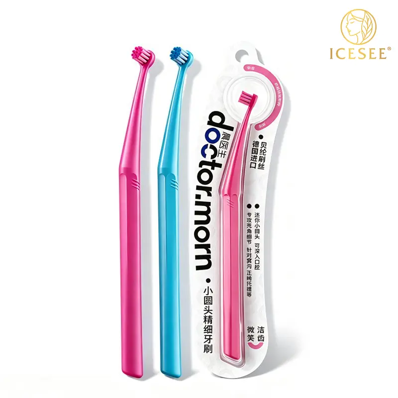 ICESEE End Tuft Toothbrush - Soft Fine Bristles, Braces-Friendly, Precise Hard-to-Reach Area Cleaning, Gentle on Teeth & Gums, Soft Toothbrushes, Dental Cleaning Brush, Toothbrushes Soft, Dental Cleaning Brush Toothbrushes