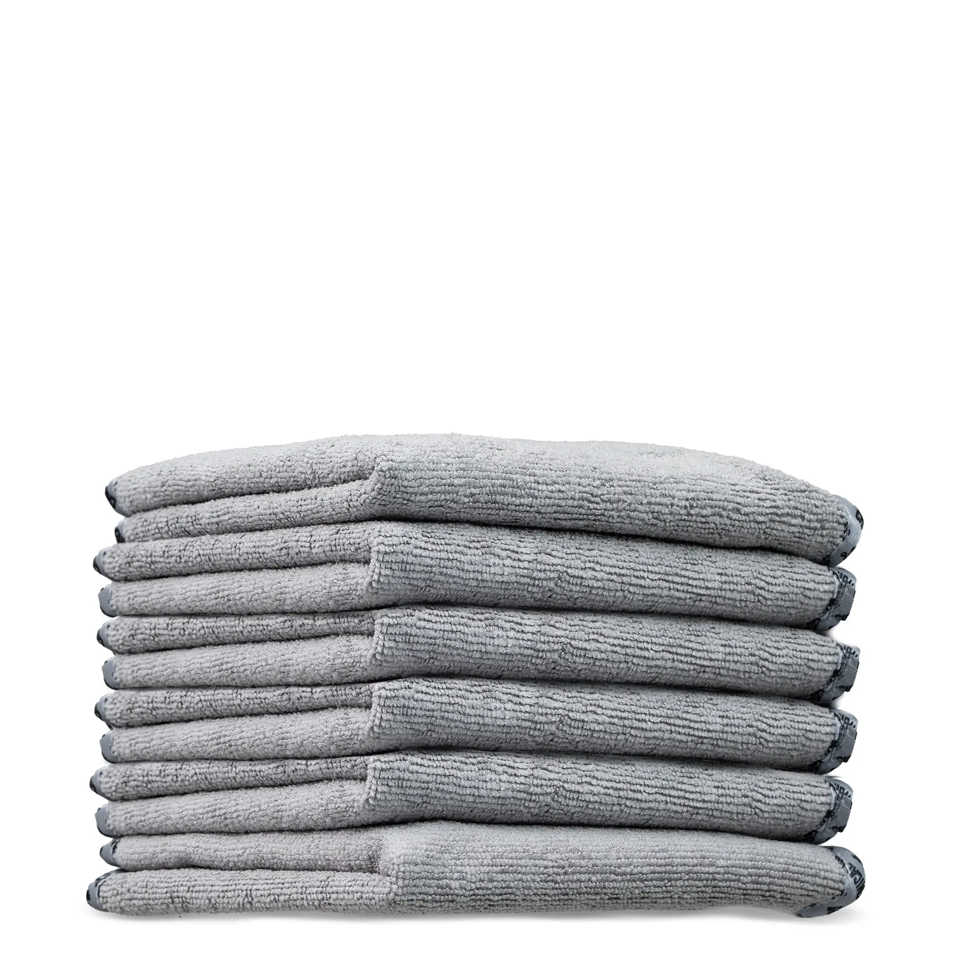 Chemical Guys Gray Workhorse EZ All-Purpose Microfiber Towels - Soft Satin Edge, Streak-Free Scratch-Free, Ultra-Absorbent, Machine-Washable Car Detailing Must-Haves - Interior Wipe, Home Cleaning Microfiber Sponges, Cloths & Brushes, Car‑To‑Garage Use, F