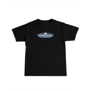 Vintage 90s Quiksilver Performance Flight Shirt, Retro Unisex Round Neck Graphic Surf Shirt, Fashion Essential for Summer, Fitted Medium Fabric