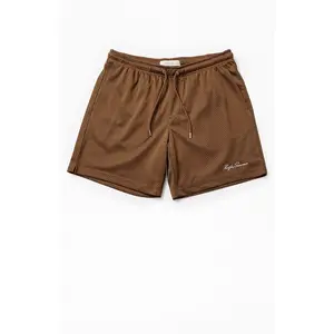 Pacsun Men's Brown Mesh Basketball Shorts Pacsun Men's Brown Mesh Basketball Shorts