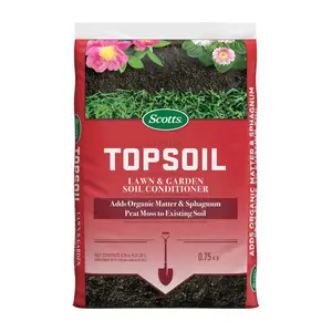 Set of 2 Bags Premium Topsoil 0.75 cu. ft., Lawn and Garden Top Soil, Soil Conditioner with Peat Moss