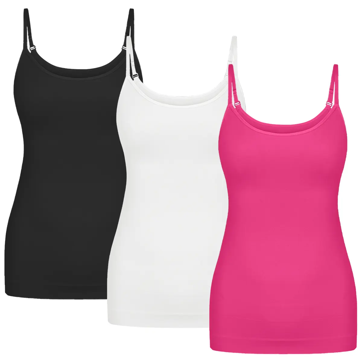 Women's Scoop Neck Cami Shapewear - Tummy Control, Compression Tank Top with Adjustable Fit, Sculpted Look for Dancing, Small to Plus Sizes,back to school,back to school shopping, Body Slimming
