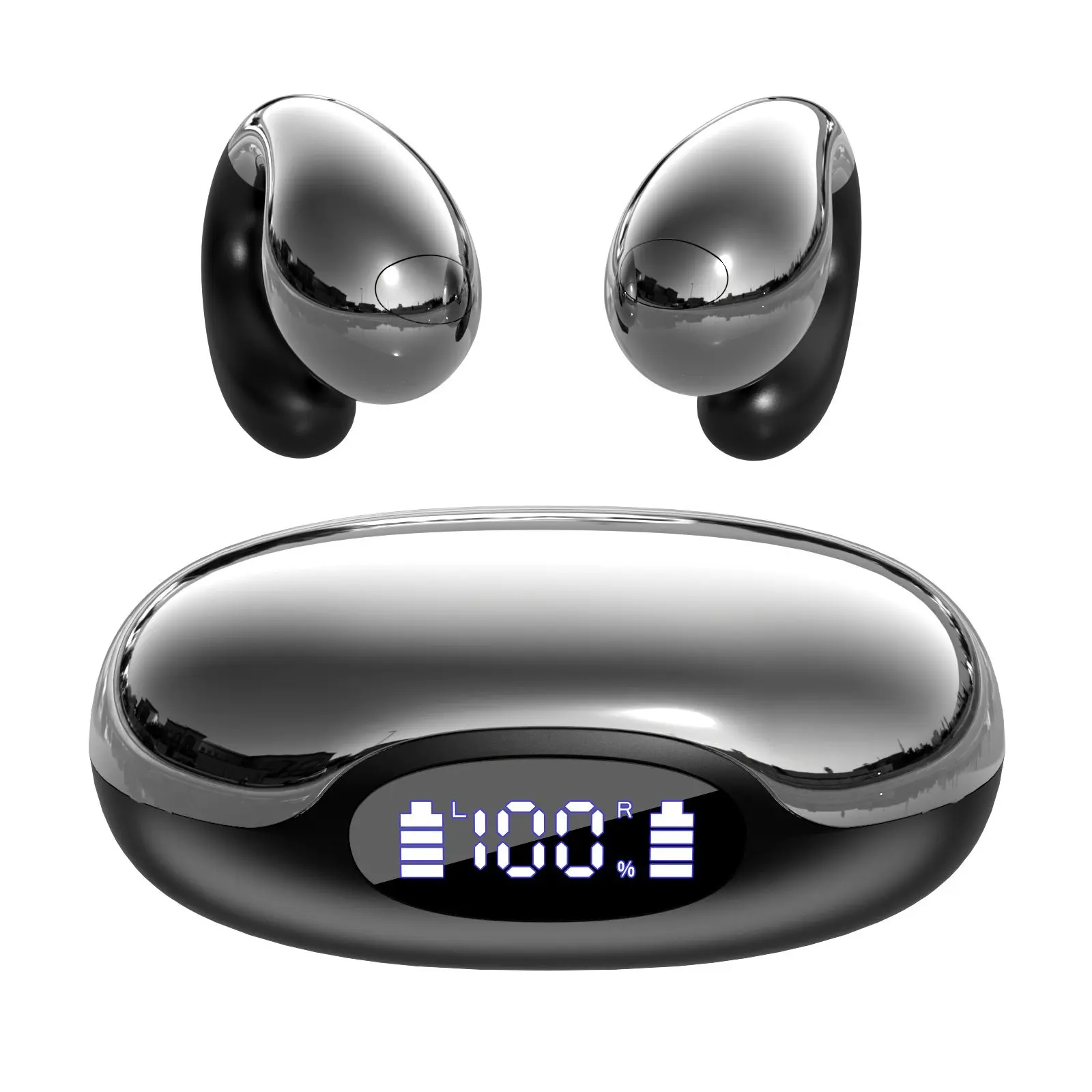 YYK-S19 Bluetooth  Open Ear Headphones, Comfortable Fit with Crystal Clear Sound,  Open-Ear Wireless Headphones for Gym & Outdoor Sports,Purple