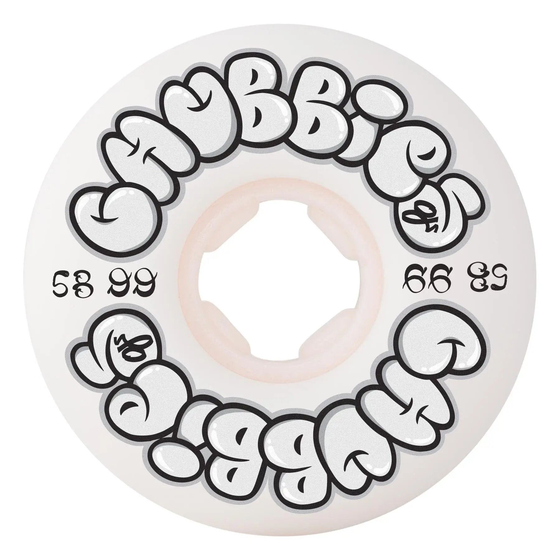 OJ Skateboard Wheels - 58mm Throw Ups Chubbies 99a Rubber Wheel Skateboard Parts