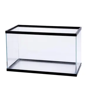 10 Gallon Clear Glass Aquarium Easy Setup Breeder Tank Starter Fish Keepers