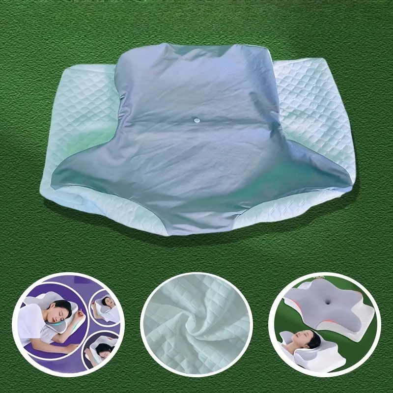 One butterfly-shaped pillowcase - 23.62*15.75*4.72 inches, original pillowcase, ergonomic design, sleep neck pillowcase - hypoallergenic - machine washable - ideal holiday gift, pillowcase set, Soft Comfy Bedding, Durable Bedding Accessories