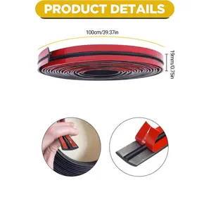 Universal Car Windshield Rubber Seal Strip, T-Shaped Weatherstrip for Window & Roof, Waterproof Noise Reduction Seal for Car SUV Truck Jeep