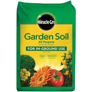 Miracle-Gro Garden Soil All Purpose 0.75 cu. ft. for In-Ground Use, Gardens and Raised Beds, Flowers, Vegetables, Trees, Shrubs