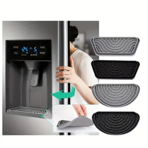 1pc Silicone Cuttable Water Dispenser Splash-proof Drain Tray Refrigerator Drip Catcher For Water Tray Protects Ice And Water Dispenser Pan From Spills Mineral Build-Up And Water Splatter Water Splash Guard