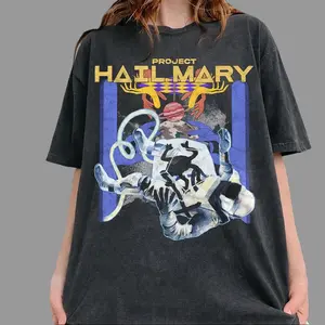 Comfort Colors Project Hail Mary Sci Fi Book Lover T-Shirt, Space Adventure Retro Astronaut Tee