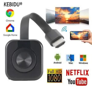 Portable WiFi Audio Video Transmitter - Mobile Android Smartphone Casting Device with HDMI-Compatible Screen Mirroring Adapter, Cable for TV, Projector