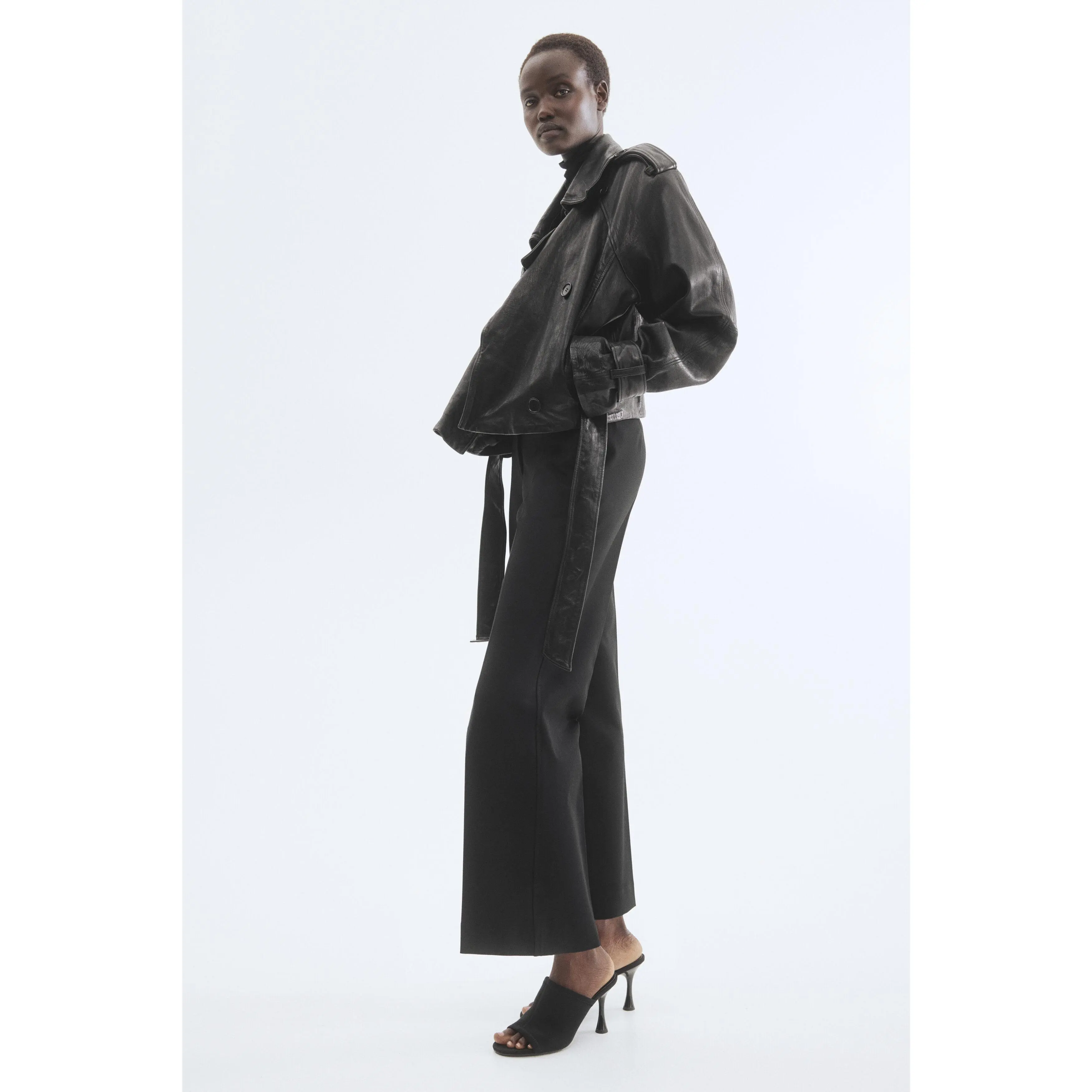 H&M Bootcut ankle-length trousers