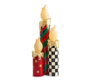 MacKenzie- Childs Candle Illuminated Trio