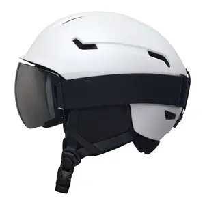 UVJ Multi-Size Adjustable Shockproof Ventilated Ski & Snowboard Helmet - Shock-Absorbing PC Shell, EPS Core, Individual Vents, Removable Ear Pads, Lightweight, Double Protection, Anti-Fog Goggles Compatible for Skiing, Skateboarding