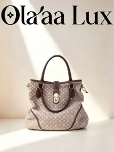 Pre-owned Louis Vuitton LV Pink Monogram Mini Lin Tote Bag 96885