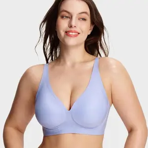 SheCurve Jelly Bra 2.0 Aviation-Grade Memory Wire Deep V Support Soft Fabric Body-Heat Activated Fit