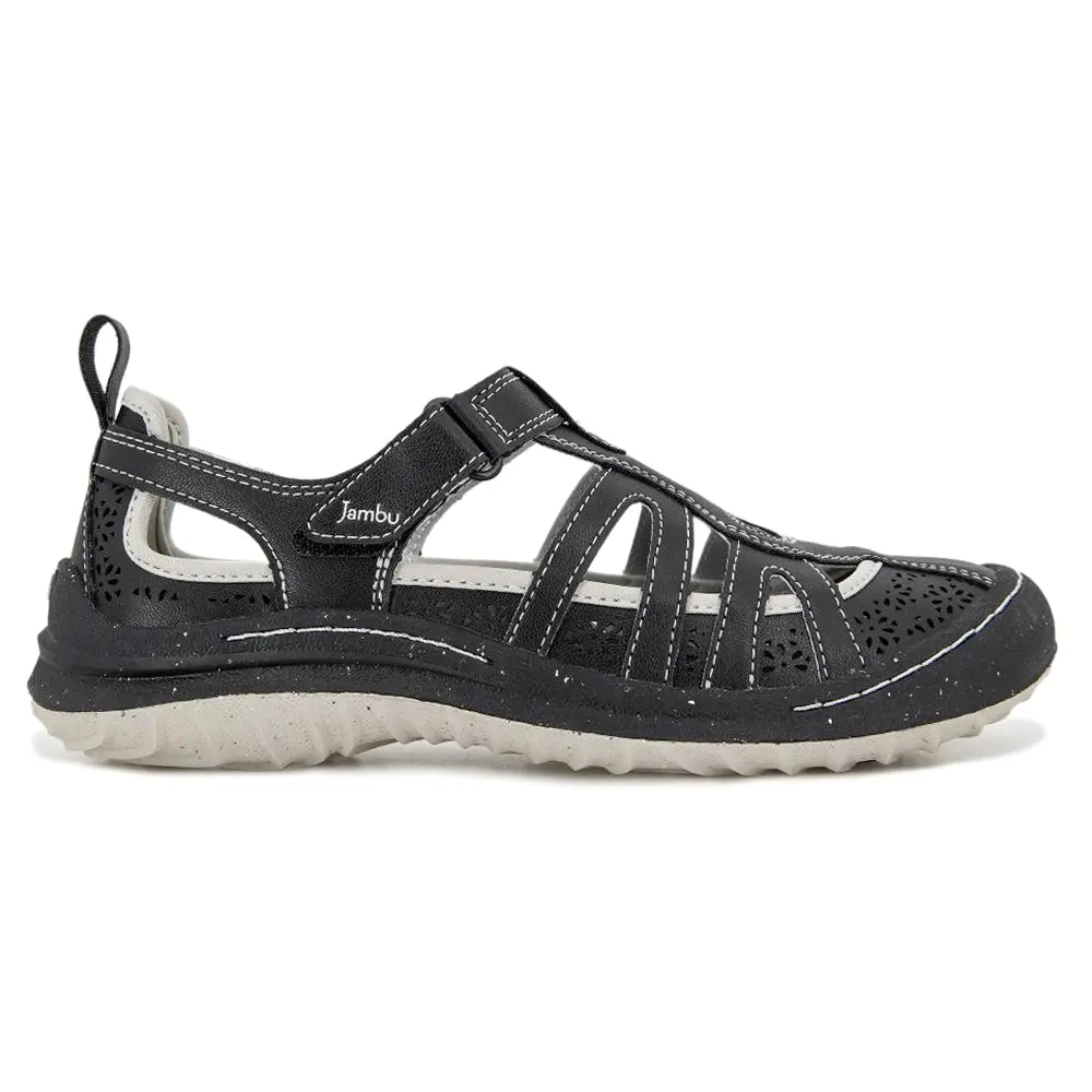 Jambu Womens Joy Cut Out Slip On Sneakers Shoes Casual - Black