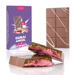 Viral Angel Hair Dubai Chocolate Bar - Pink Cotton Candy