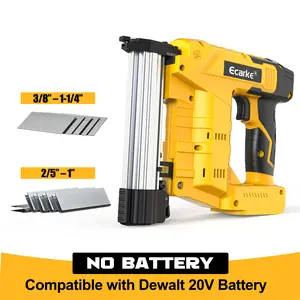 Cordless 18GA  5/8 to 1-1/4 Inch Brad Nailer Compatible with Dewalt 20V, 【Battery NOT Included】, 2 Mode 18 Gauge Nail Gun with 1000 Nials for Wood Carpentry, Brushless Tool Tool Kit Home