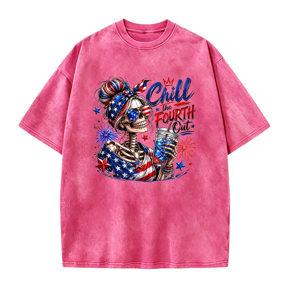 4th Of July Skeleton Ready To Press Dtf, Funny Skeleton USA Dtf Print, Patriotic America Iron On