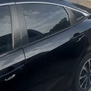6pcs Black Pillar Post Covers Window Molding Protector Trims For Honda Civic 10th 4DR 4-Door 2016 2017 2018 2019 2020