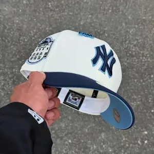 New Era New York Yankees 9FORTY A-Frame Snapback Hat – White Crown Red Brim – Adjustable MLB Baseball Cap – Streetwear Unisex Summer Edition