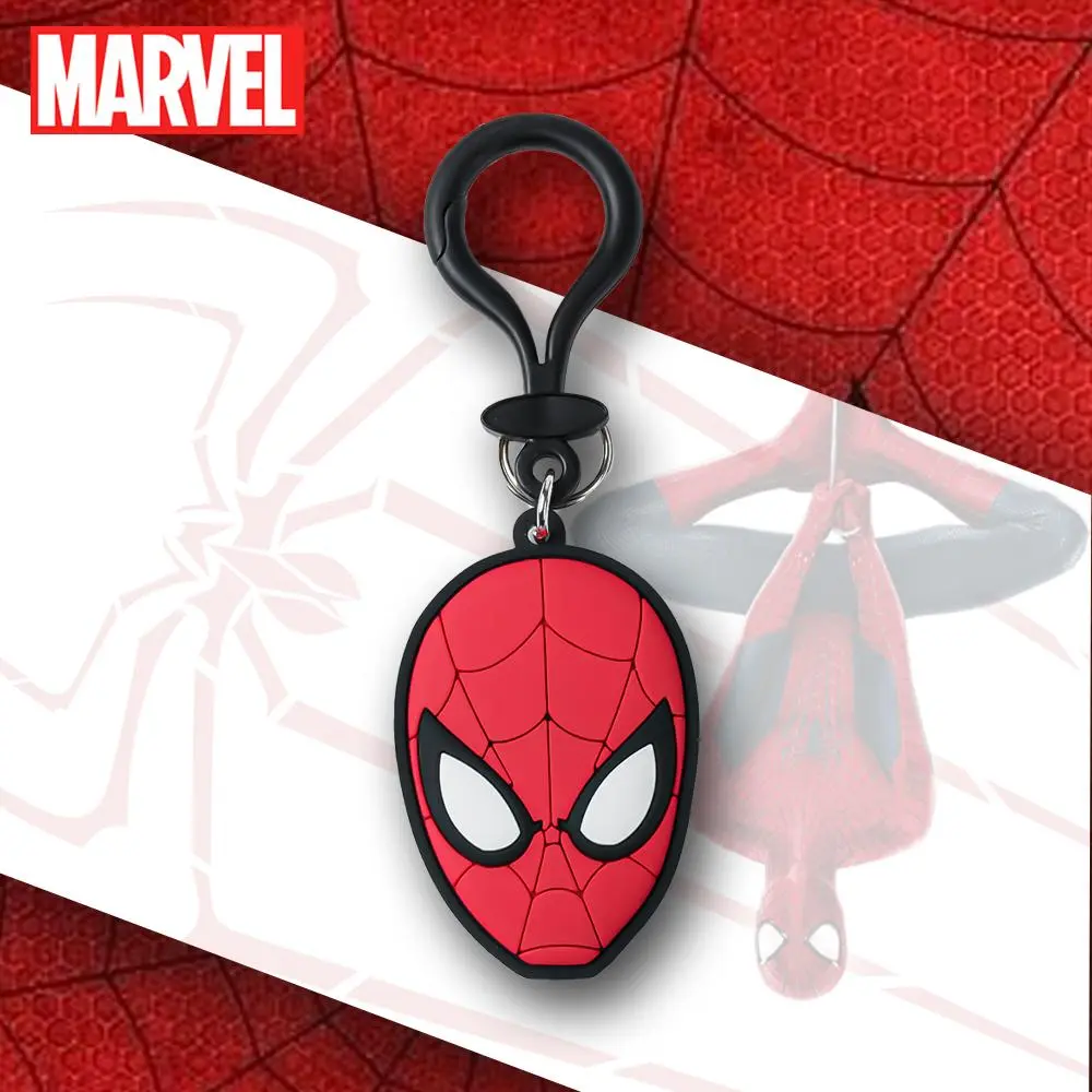 Marvel Spider-Man PVC Keychain, Officially Licensed, Soft Touch, Durable, Backpack Decor, Car Keychain, Small Party Gift, Perfect for Fans