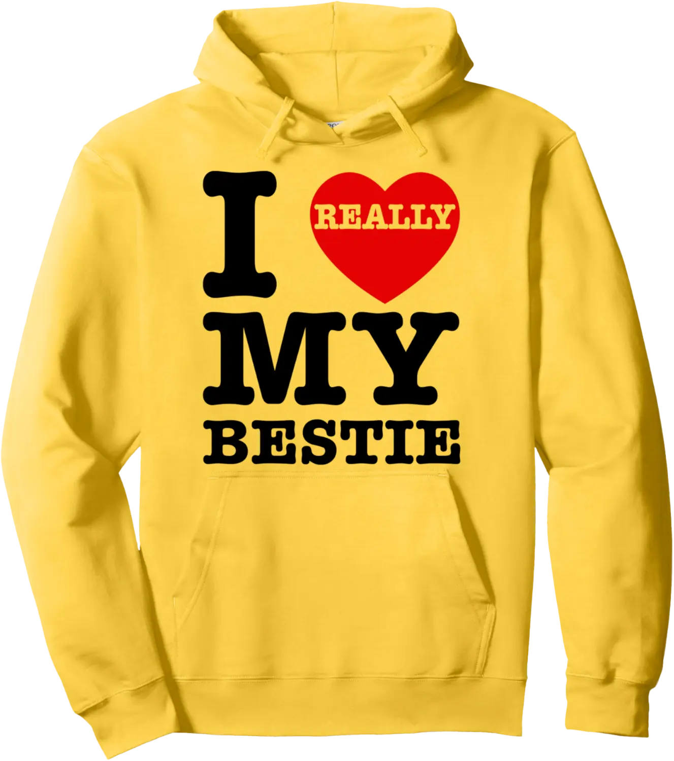 I Love My Bestie Best Friend Matching Couple Twin Day Heart Pullover Hoodie - Rivkafia Shop 24B0DHZ61HH9