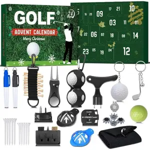 Golf Countdown Calendar for Men Teen Boys, 24 Days Christmas Advent Calendar for Dad Husband Boyfriend, Perfect Holiday Gift Including Golf