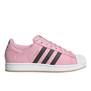 adidas Mens Superstar Messi Lace Up Sneakers Shoes Casual - Pink