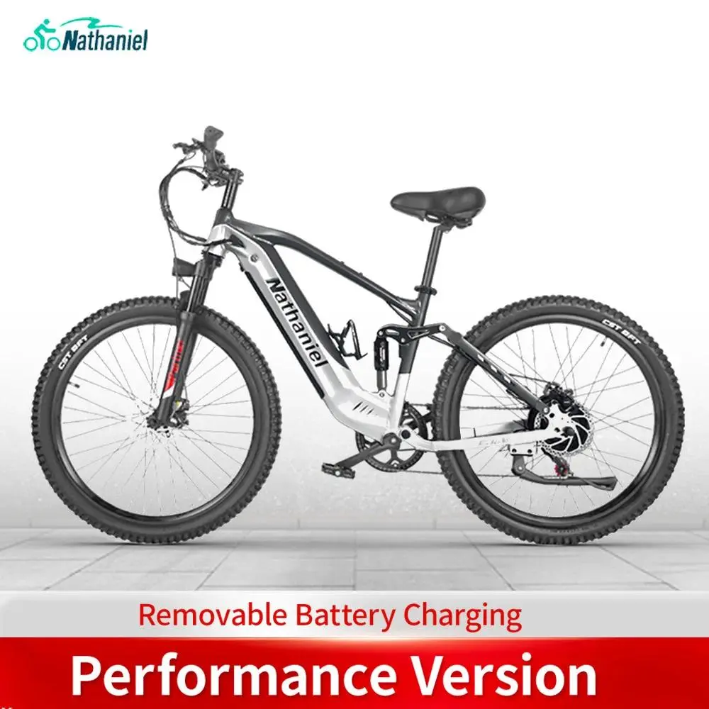 Nathaniel SYR03 E-Bike 1000W Brushless Motor,48V20AH Detachable Battery,27.5" E-Mountain Bike,70KM Range,45KM/h,for Outdoor Ride