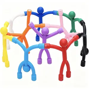 10Pcs Cute Magnetic People Toy Set - Compact Travel Size Cartoon Refrigerator Magnets, Toddler Sensory Fidget Toys for 3-6Years (Airplane/Car Use)