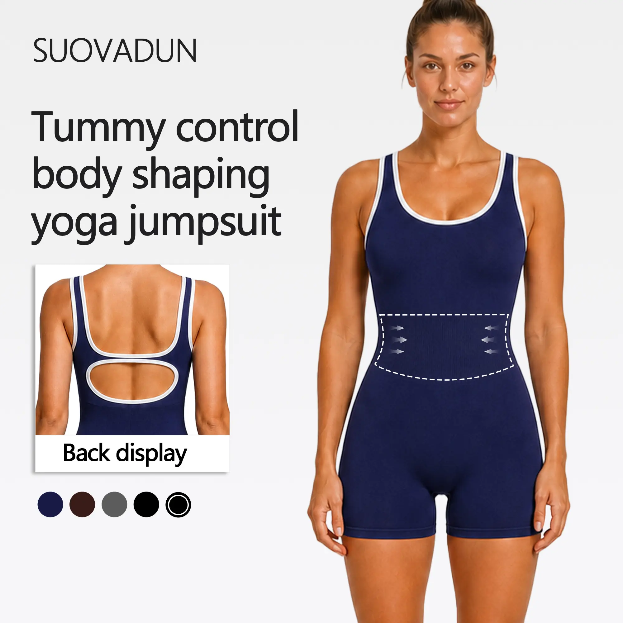 Women's Athletic Romper, Butter-Smooth Sleeveless Slim-Fit 1-Piece Jumpsuit for Gym and Yoga Workouts, Gym Wear, Gym Workouts, Yoga Wear