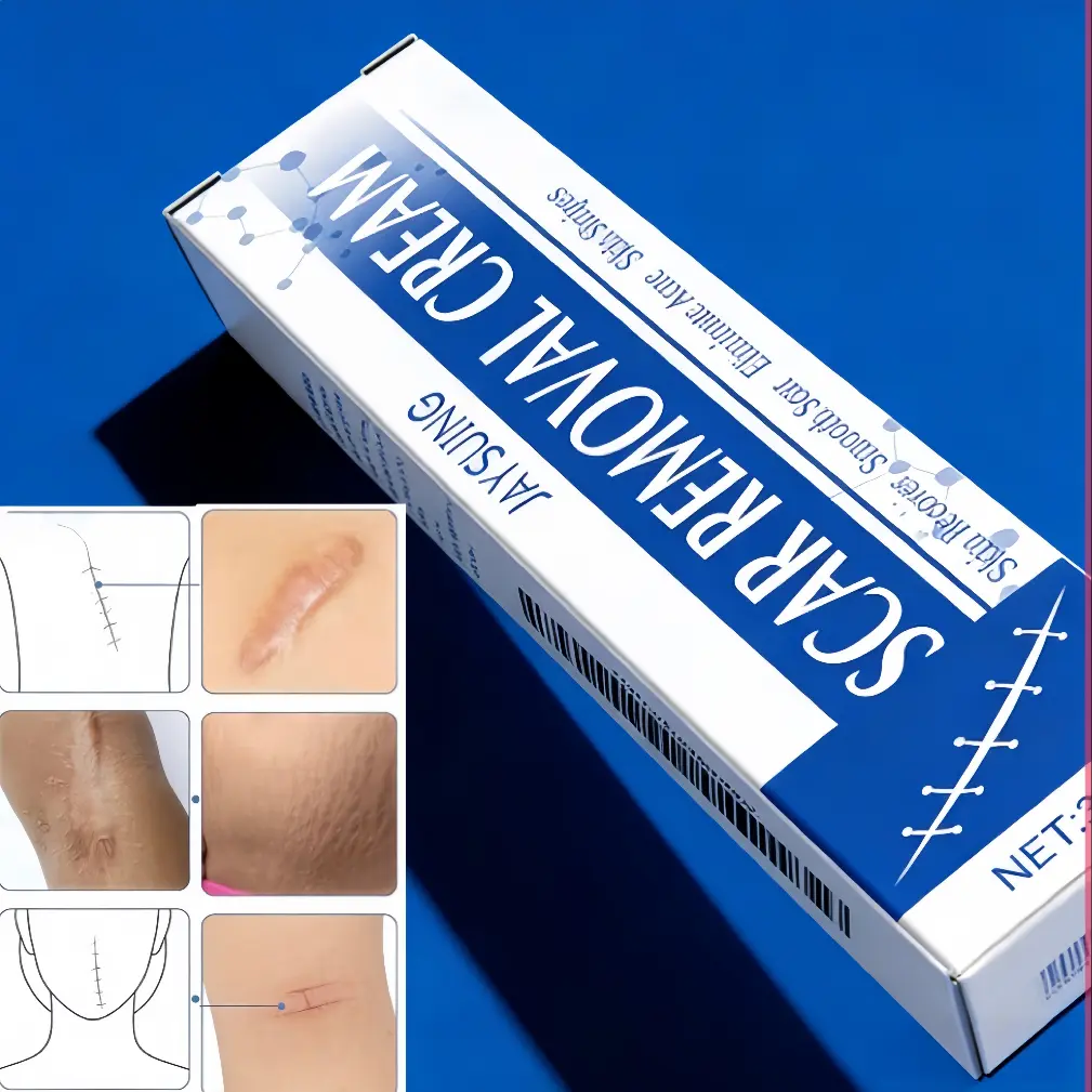Scar Removal Cream, Effective Gel for Acne Scars, Pimple Marks, Stretch Marks, Burns, Cuts & Surgical Scars. Skin repair moisturizer smooths texture, hydrates & improves scar look. 30g non-greasy for face & body, fits all skin types, men & women. tiktoksh