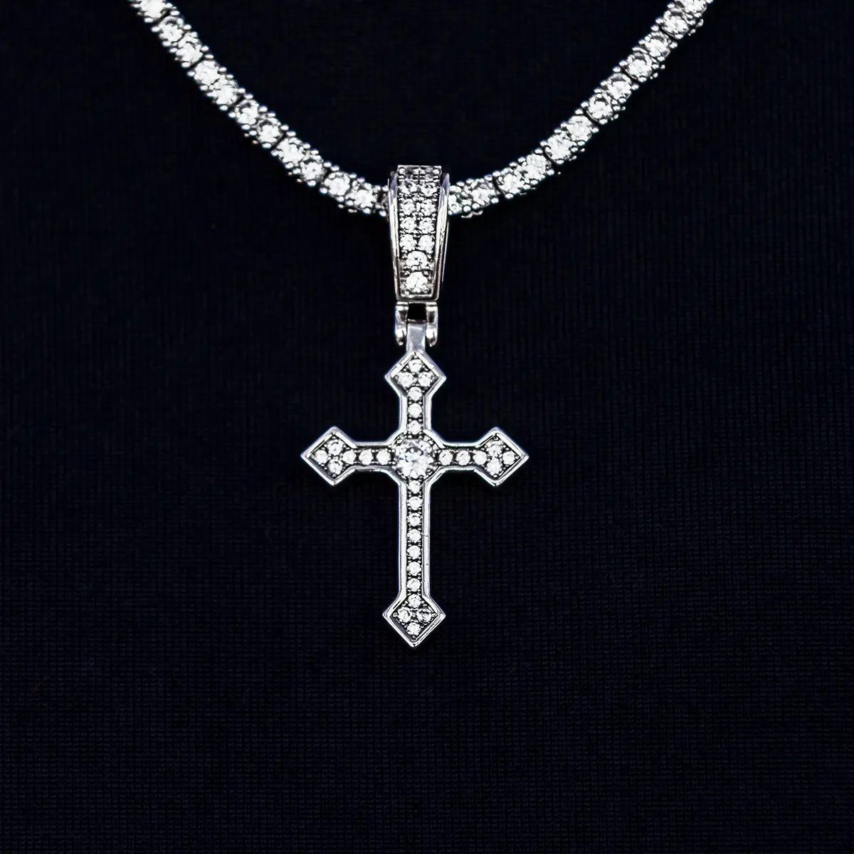 GLD Iced Clustered Celtic Cross Pendant  - Perfect Gift- (Chain Not Included) #tiktokshopsummersale